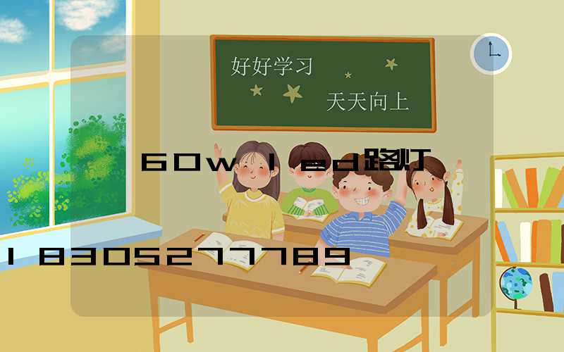 60w led路灯
